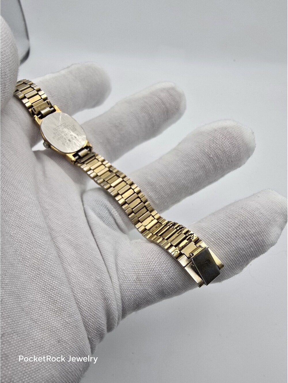 Seiko Quartz Ladies Oval White Dial Two Tone Bracelet Dress Watch 1N00-0A68 - Picture 12 of 13